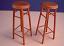 Pair Of Walnut 3" Bar Stools 1:12 Scale