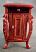 1/2" Scale Miniature Fantasy Lyre Nightstand by Bespaq S3546NWN