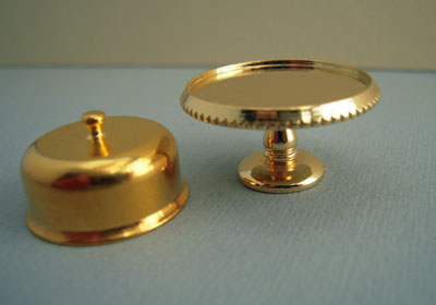 Clare-Bell Brass Works 1" scale cake plate with brass cover Clare-Bell Brass Works 1" scale cake plate with brass cover