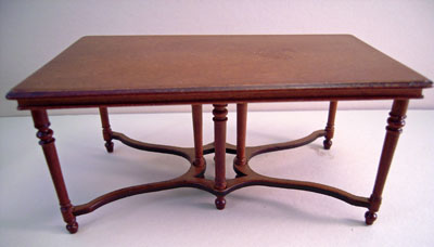 1" scale Bespaq Ruby Red Dining Table 1" scale Bespaq Ruby Red Dining Table