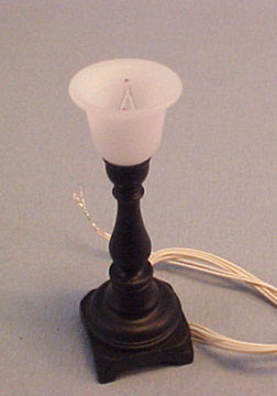 2207-330 1" black torchiere lamp