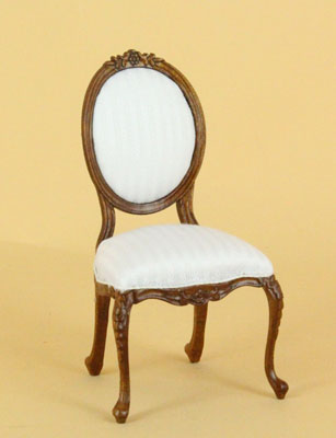 1" scale Bespaq Petite Francoise walnut side chair 1" scale Bespaq Petite Francoise walnut side chair
