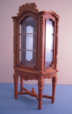 1" scale Bespaq walnut Italia Display Case 1" scale Bespaq walnut Italia Display Case