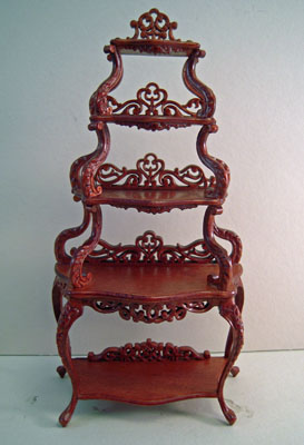 1" scale Bespaq Sophia walnut Etegere 1" scale Bespaq Sophia walnut Etegere