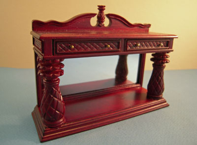1" scale Bespaq Mahogany Martinique Pineapple dining buffet 1" scale Bespaq Mahogany Martinique Pineapple dining buffet