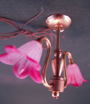 2lpw 1" scale two arm flower chandelier