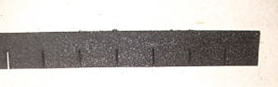 1" scale Alessio Miniature black square asphalt shingles