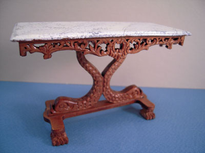1" scale miniature Bespaq Duville sofa table