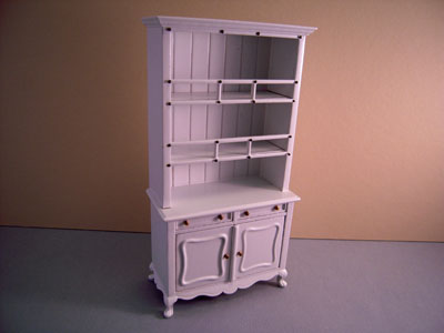 1" scale bespaq rene white french hutch 1" scale bespaq rene white french hutch