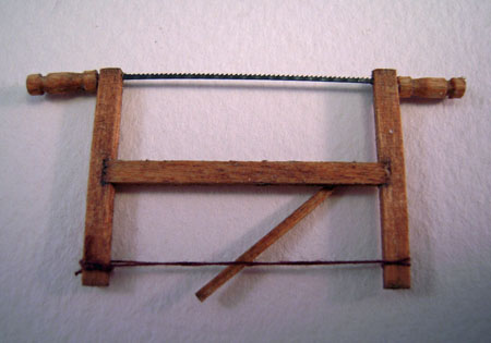 Sir Thomas Thumb Miniature Frame Saw 1:24 scale Sir Thomas Thumb Miniature Frame Saw 1:24 scale