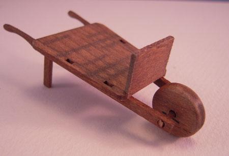 Sir Thomas Thumb Wooden Olde Time Wheel Barrow 1:24 Scale Sir Thomas Thumb Wooden Olde Time Wheel Barrow 1:24 Scale