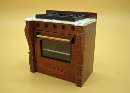 Chef Julia's Bespaq Walnut Three Piece Kitchen Set 1:12 Scale Chef Julia's Bespaq Walnut Three Piece Kitchen Set 1:12 Scale