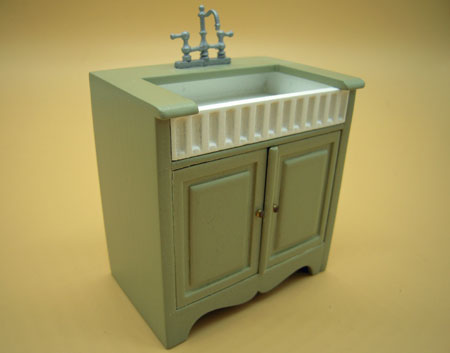 Bespaq Miss Paula's Green Three Piece Kitchen Set 1:12 Scale Bespaq Miss Paula's Green Three Piece Kitchen Set 1:12 Scale