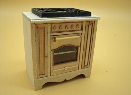 Miss Paula's Unfinished Bespaq Three Piece Kitchen Set 1:12 Scale Miss Paula's Unfinished Bespaq Three Piece Kitchen Set 1:12 Scale