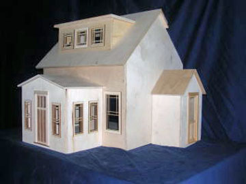 1:12 Scale Allesio East End Bungalow Dollhouse 1:12 Scale Allesio East End Bungalow Dollhouse