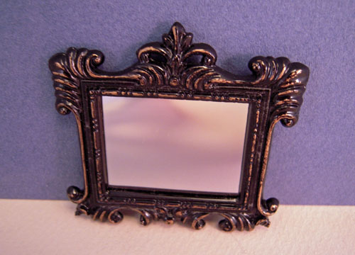 Island Crafts Fancy Decorative Framed Wall Mirror 1:12 scale