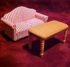 1/2" sofa and table 1/2" sofa and table