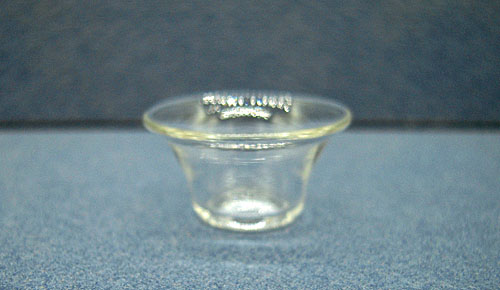 Clear Glass Salad Bowl 1:12 scale