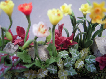 a2237s 1/2" scale landscape mixed flower bed a2237s 1/2" scale landscape mixed flower bed