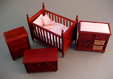 Lee's Line 1" scale four piece ashley nursery set