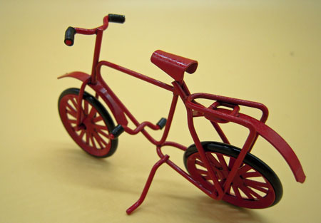 Child's Small Red Bicycle 1:12 Scale Child's Small Red Bicycle 1:12 Scale