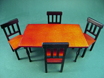 b130-131 1" scale bren dining set