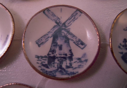 By Barb Seven Piece Decorative Blue Ships and Windmill Plates 1:12 Scale By Barb Seven Piece Decorative Blue Ships and Windmill Plates 1:12 Scale