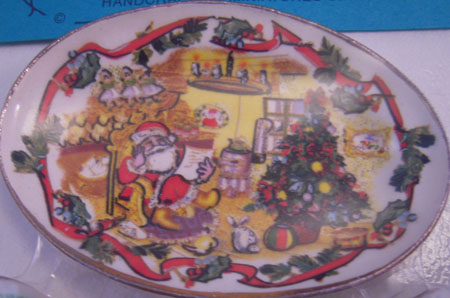 By Barb Christmas Platter and Mug Set 1:12 scale By Barb Christmas Platter and Mug Set 1:12 scale