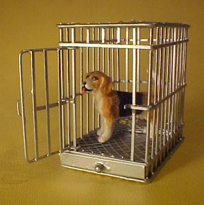 Dog Cage 1:24 Scale Dollhouse Miniature Dog Cage 1:24 Scale Dollhouse Miniature