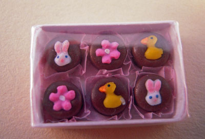 e16 1" scale miniature easter chocolates