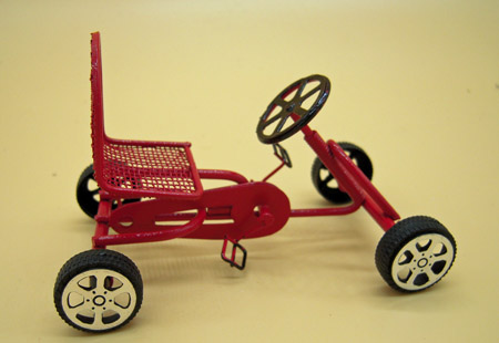 Child's Red Pedal Car 1:12 Scale