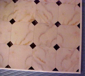 1/2 Scale Faux Tile Flooring Moniature WM24016