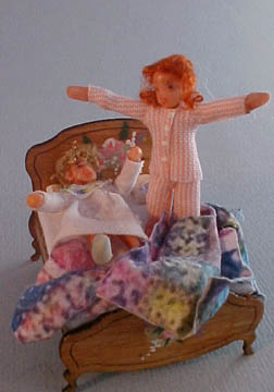 gd001d Gayle Dolls Dolly Bed 1/2" Scale