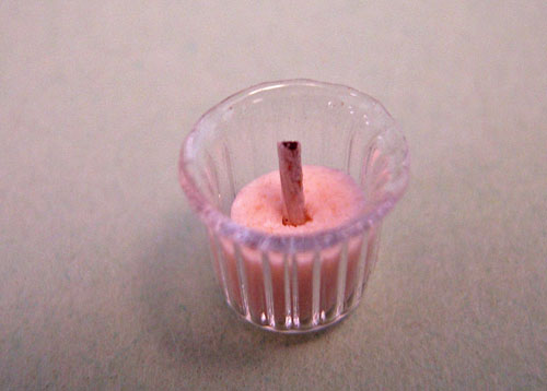 Bright deLights White Votive Candle in a Glasss Holder 1:12 Scale Bright deLights White Votive Candle in a Glasss Holder 1:12 Scale