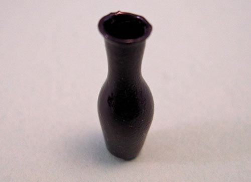 Bright deLights Black Glass Vase 1:24 scale Bright deLights Black Glass Vase 1:24 scale