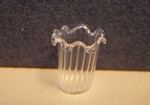 Bright deLights Fluted Ridged Glass Vase 1:24 Scale Bright deLights Fluted Ridged Glass Vase 1:24 Scale
