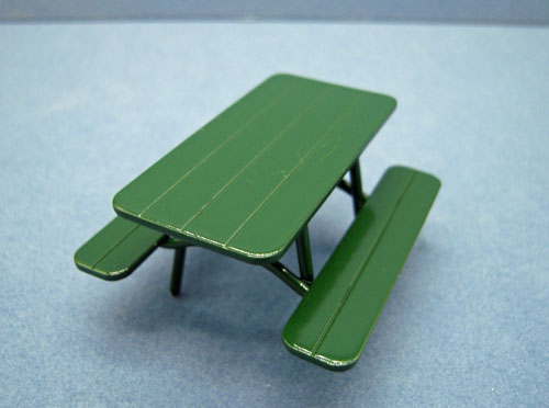 Green Picnic Table 1:24 scale Green Picnic Table 1:24 scale