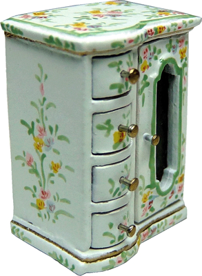 1" scale Bright deLights painted jewel chest 1" scale Bright deLights painted jewel chest