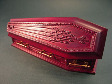 jk09009b 1" mahogany jk coffin