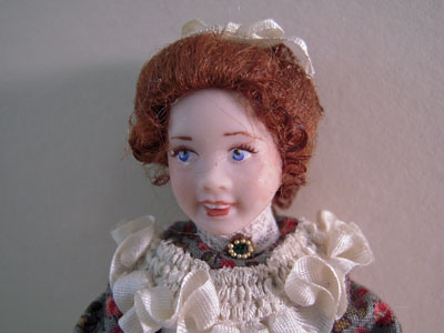 1" scale hand crafted Loretta Kasza Suzanne Porcelain Doll Child