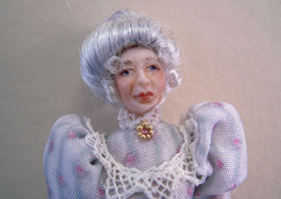1/2" scale Loretta Kasza Maria In Blue Porcelain Doll 1/2" scale Loretta Kasza Maria In Blue Porcelain Doll