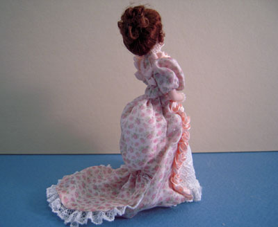Loretta Kasza 1/2" scale miniature porcelain doll Belinda Loretta Kasza 1/2" scale miniature porcelain doll Belinda