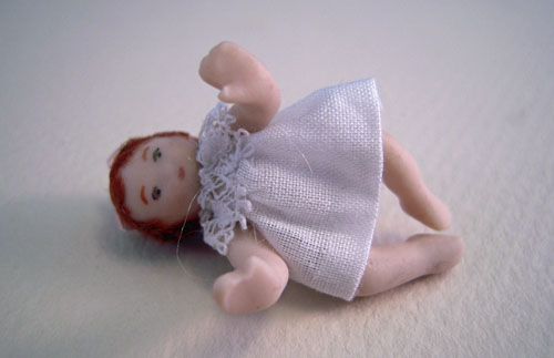Dolls By Patsy Porcelain Baby Jennie Doll 1:24 scale Dolls By Patsy Porcelain Baby Jennie Doll 1:24 scale