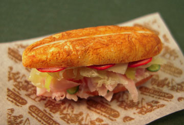 mm124 1" ham and cheese sub sandwich mm124 1" ham and cheese sub sandwich