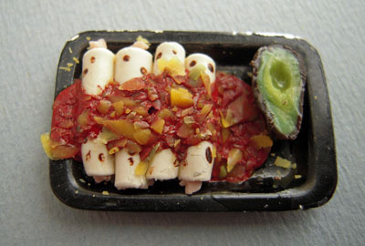 mm306 My Mini's 1" scale chicken enchilada platter mm306 My Mini's 1" scale chicken enchilada platter