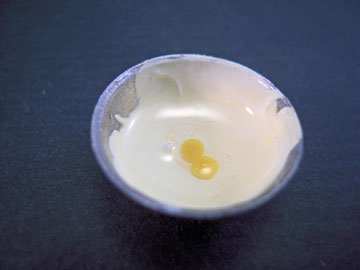mm355 1" bowl of beaten eggs