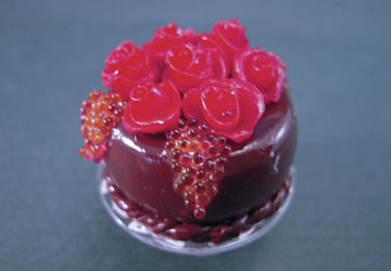 mm502 1" red rose chocolate cake