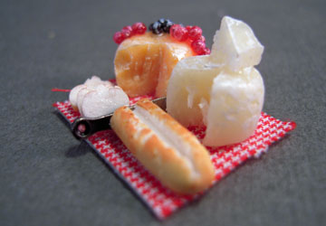 mm535 1/2" scale miniature my minis cheese platter mm535 1/2" scale miniature my minis cheese platter