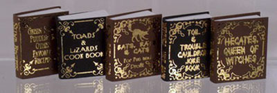 1" scale Foltz Distribution Halloween Witch Book Set 1" scale Foltz Distribution Halloween Witch Book Set
