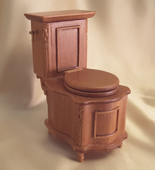 Majestic Mansions Cherry Italia Toilet 1:12 Majestic Mansions Cherry Italia Toilet 1:12